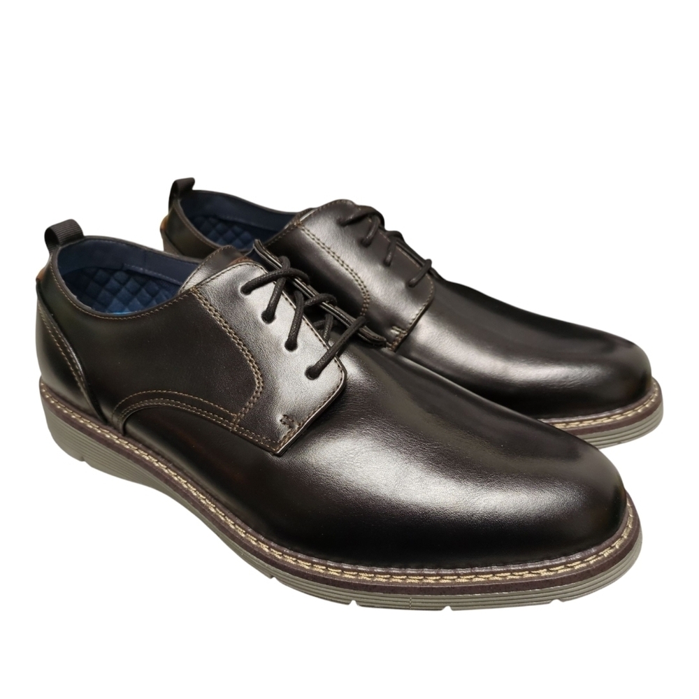 Docker Edwin  Black Leather Oxfords